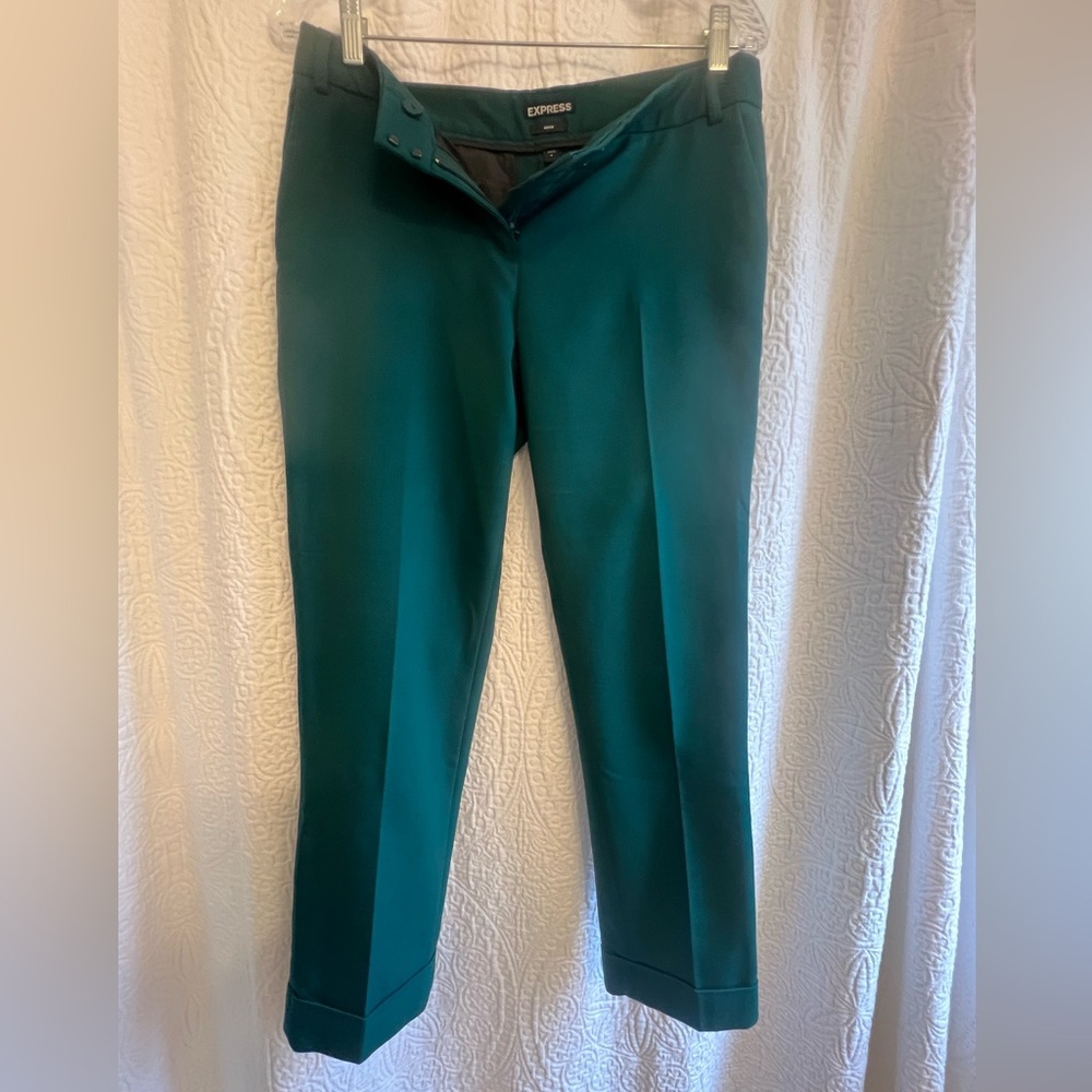 Express Teal “Editor” Pants